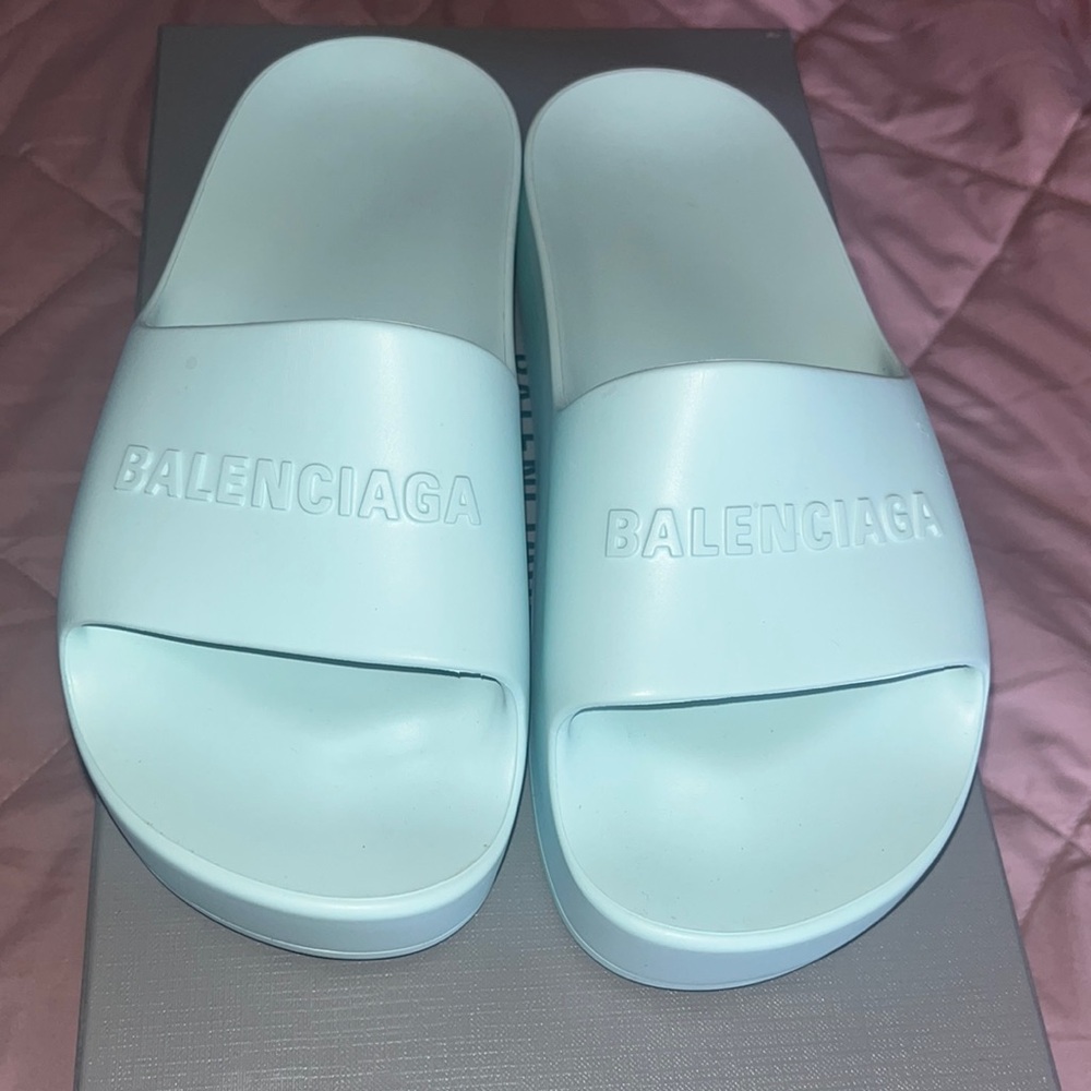 Balenciaga platform slides